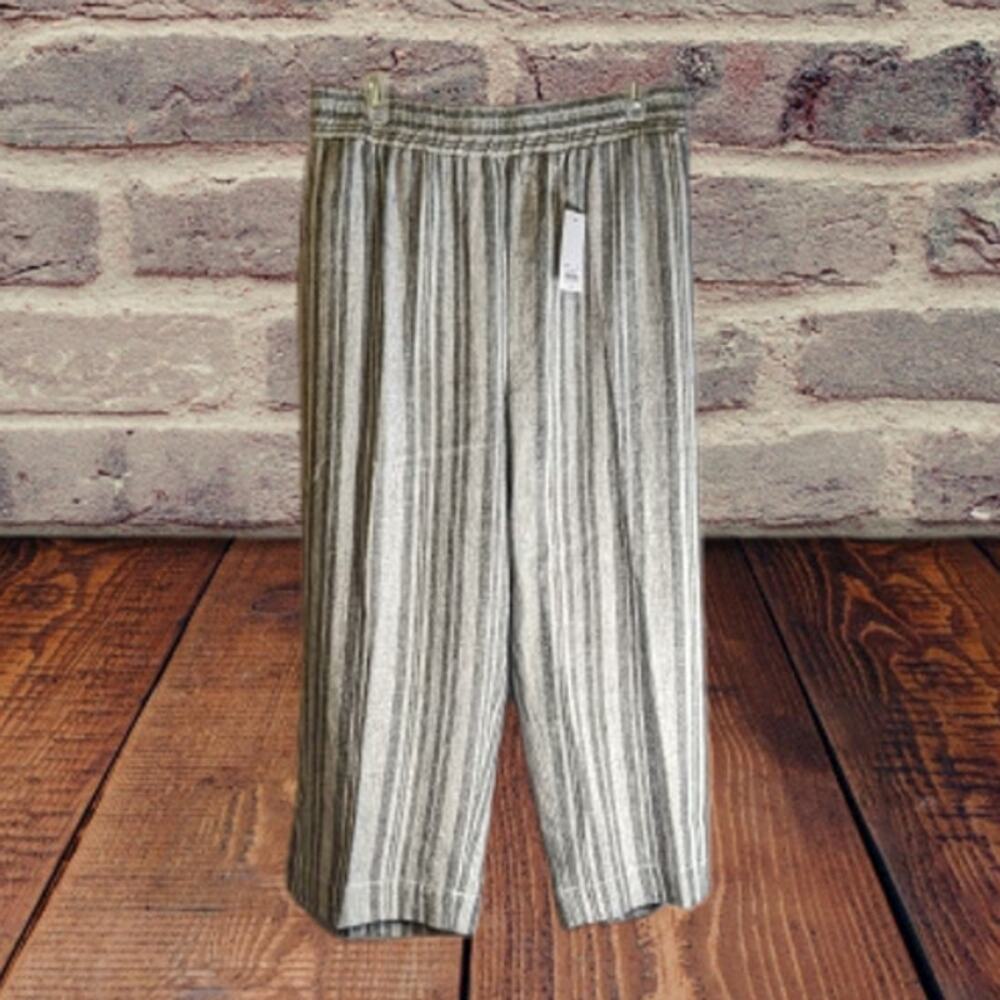 Croft & Barrow NWT 3XL Linen blend Capri's for fall. Waist 46 Inseam 21. Fall